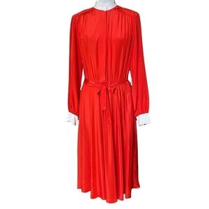 Vintage Jack Mulqueen “Silksational” Polyester Dress. Size 10